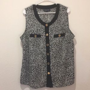 Jones New York professional summer top flowy 2X